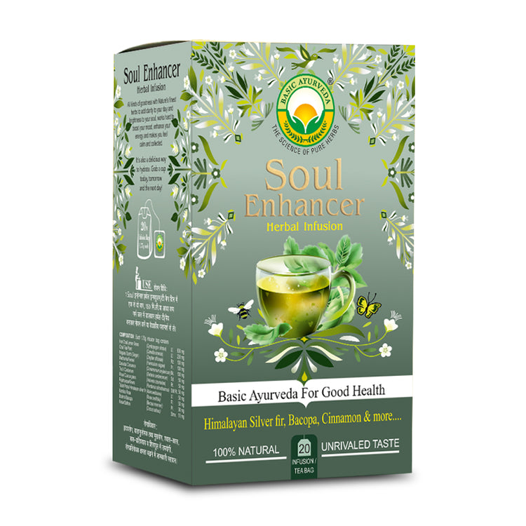 Basic Ayurveda Soul Enhancer Herbal Infusion (Tea) 20N X 3 Gram