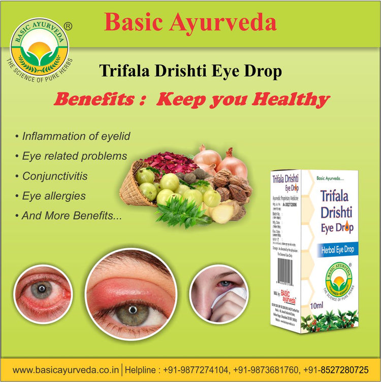 Basic Ayurveda Trifala Drishti Eye Drop 10Ml