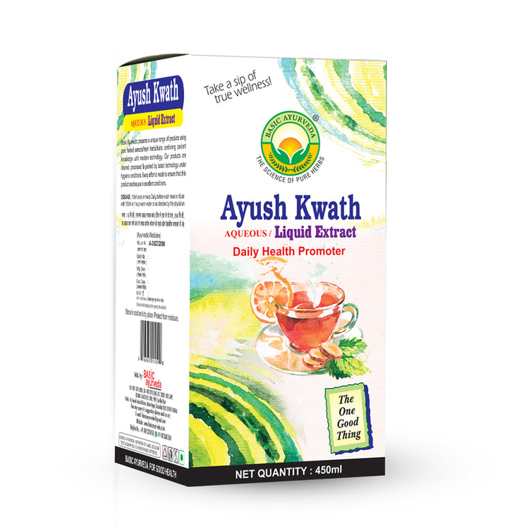 Basic Ayurveda Ayush Kwath Liquid Extract 450Ml