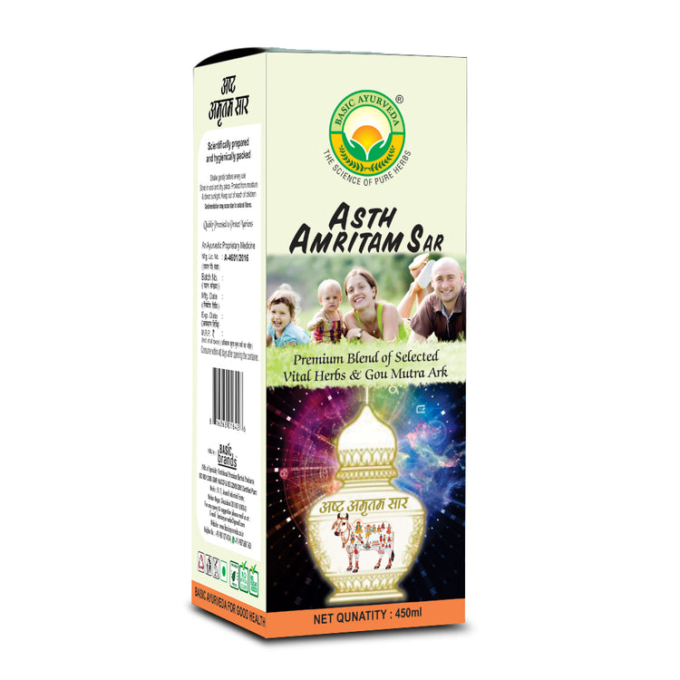 Basic Ayurveda Asth Amritam Sar (Juice)  | It helps in the formation of new blood | Helps with Chronic Diseases | Improve Immunity | Kills germs of infected Blood | Help to fight various diseases in the body