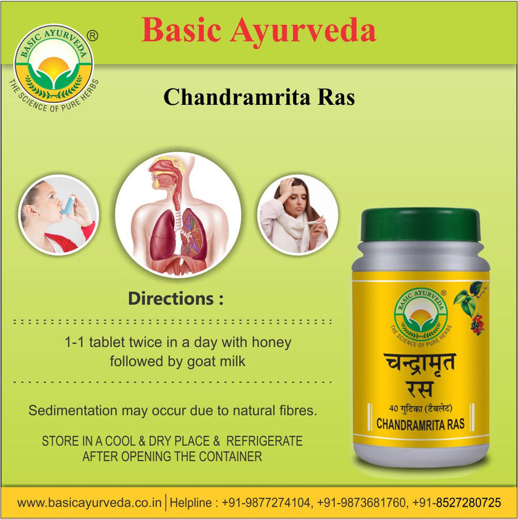 Basic Ayurveda Chandramrita Ras 40 Tablet