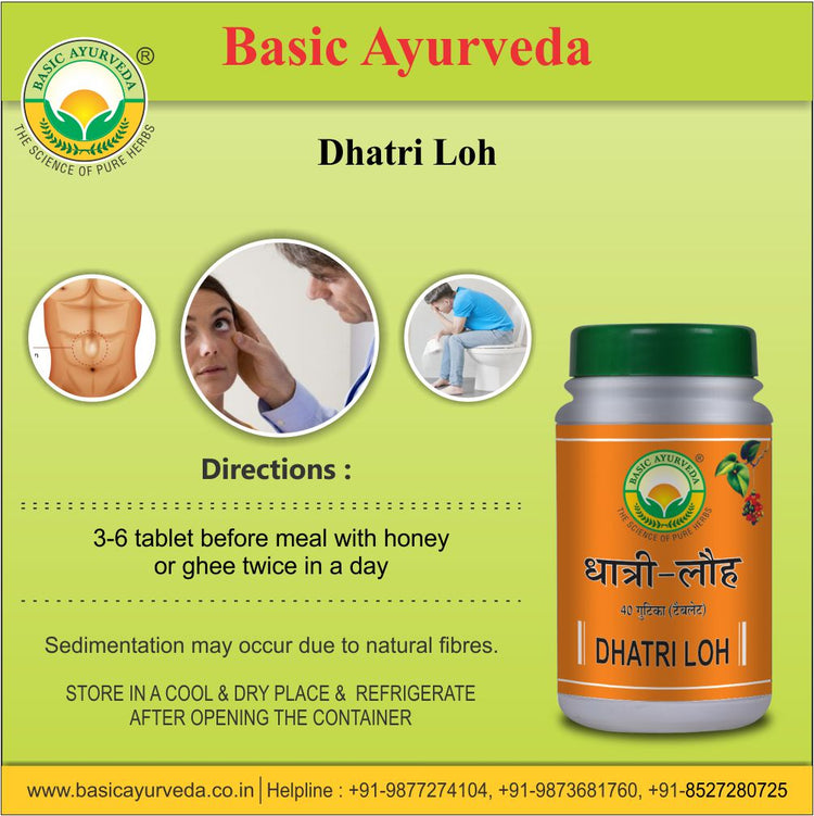 Basic Ayurveda Dhatri Loh 40 Tablet