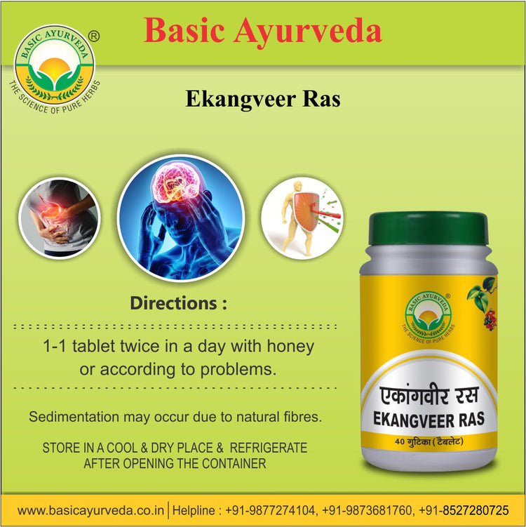 Basic Ayurveda Ekangveer Ras 40 Tablet