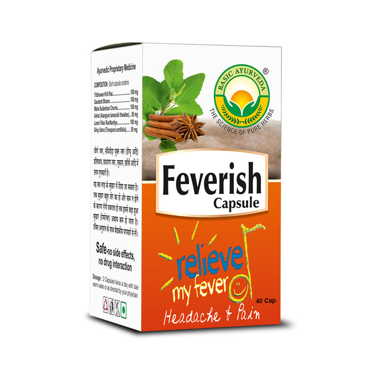 Basic Ayurveda Feverish 40 Capsules