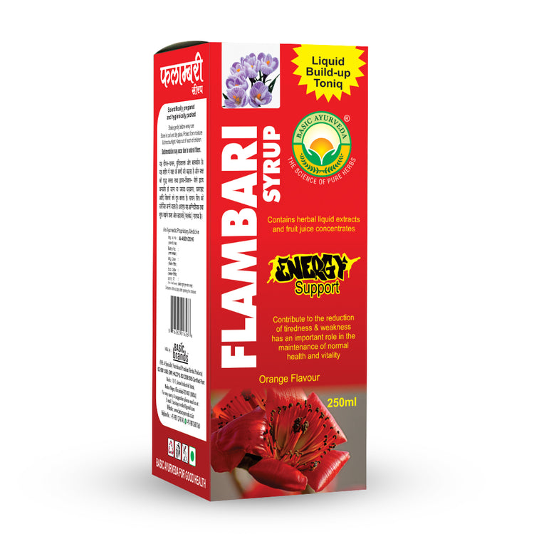 Basic Ayurveda Flambari Syrup Orange 250 Ml