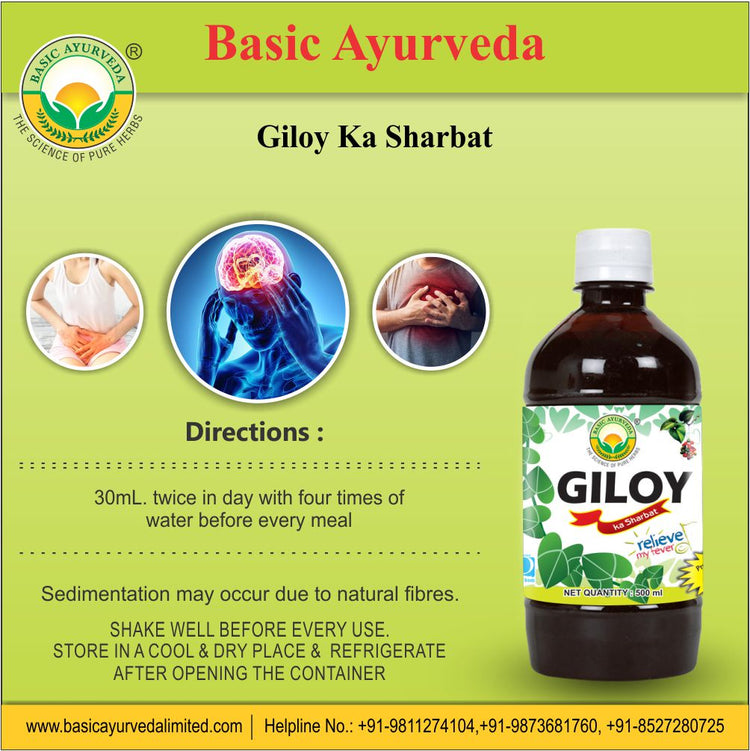 Basic Ayurveda Giloy Ka Sharbat 500 Ml
