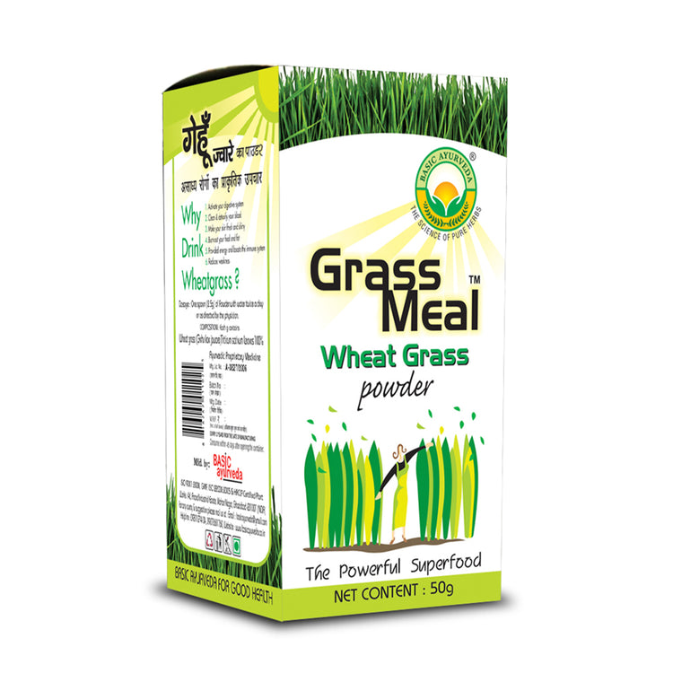 Basic Ayurveda Grass Meal (Wheat Grass Powder) 50 Gram