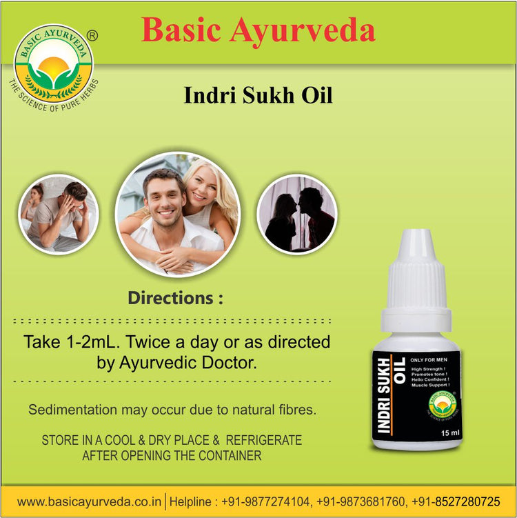 Basic Ayurveda Indri Sukh Oil 15 Ml