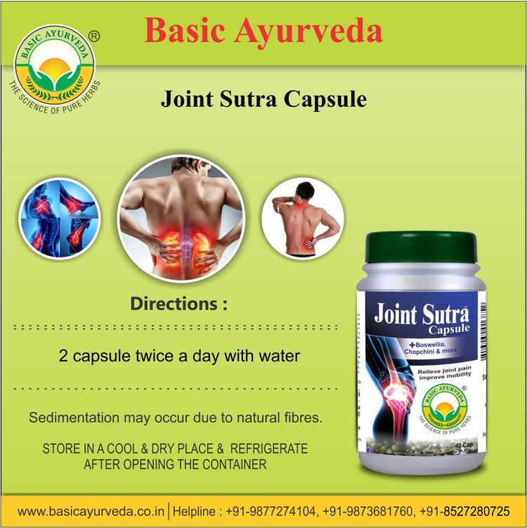 Basic Ayurveda Joint Sutra 40 Capsule