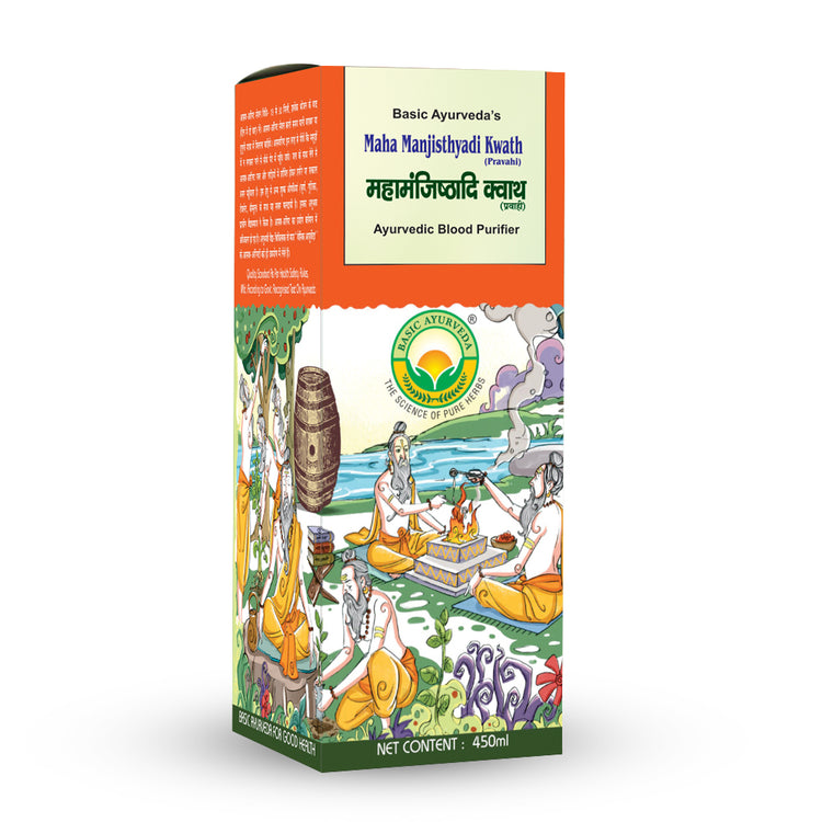 Basic Ayurveda Maha Manjisthyadi Kwath 450Ml