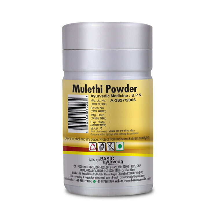 Basic Ayurveda Mulethi Churna 40 Gram