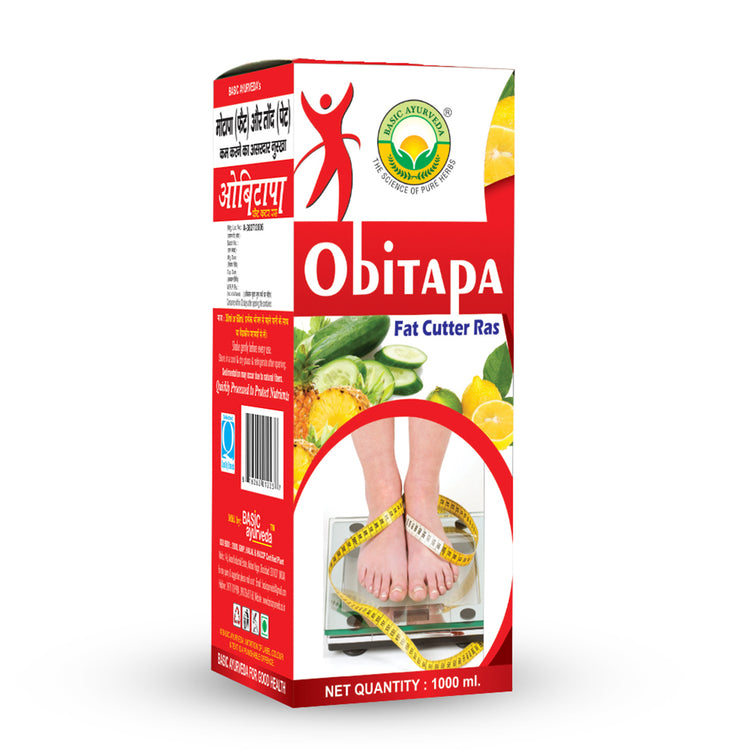 Basic Ayurveda Obitapa (Fat Cutter Ras)  | Reduce belly fat | Improve Digestion | Control blood sugar level | Useful in obesity | Increase Bone strength.