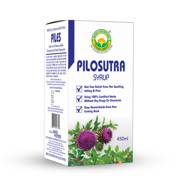 Basic Ayurveda Pilosutra Syrup 450 Ml