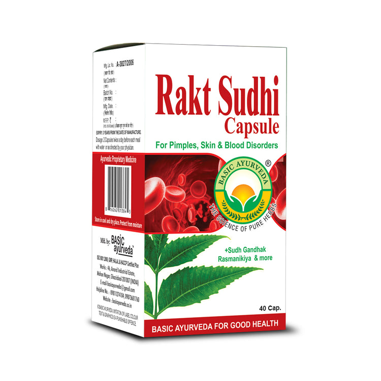 Basic Ayurveda Rakt Sudhi 40 Capsule