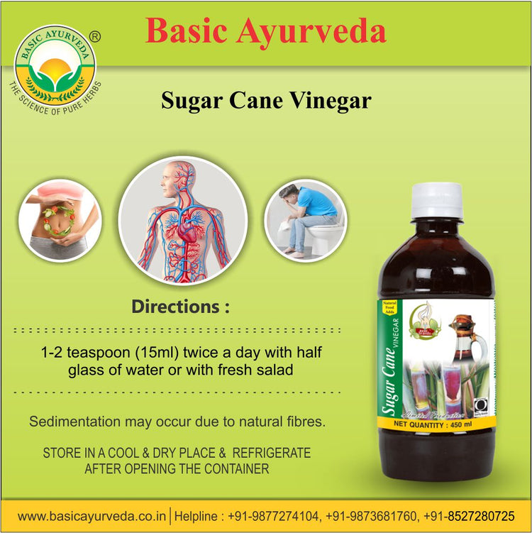 Basic Ayurveda Sugar Cane Vinegar 450Ml