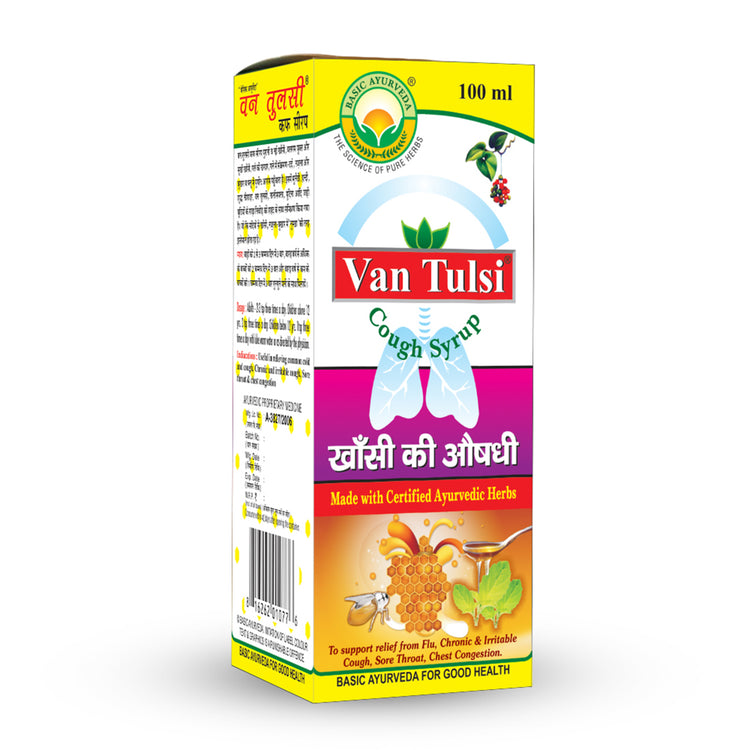 Basic Ayurveda Van Tulsi Cough Syrup