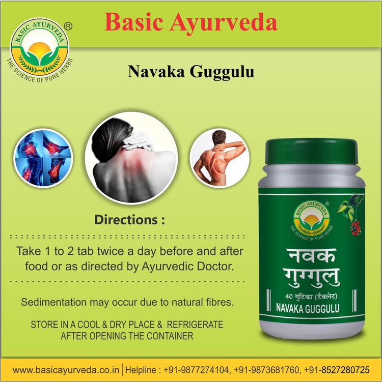 Basic Ayurveda Navaka Guggulu 40 Tablet