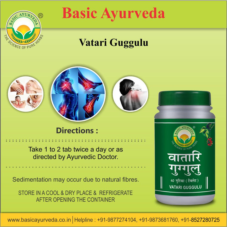 Basic Ayurveda Vatari Guggulu 40 Tablet