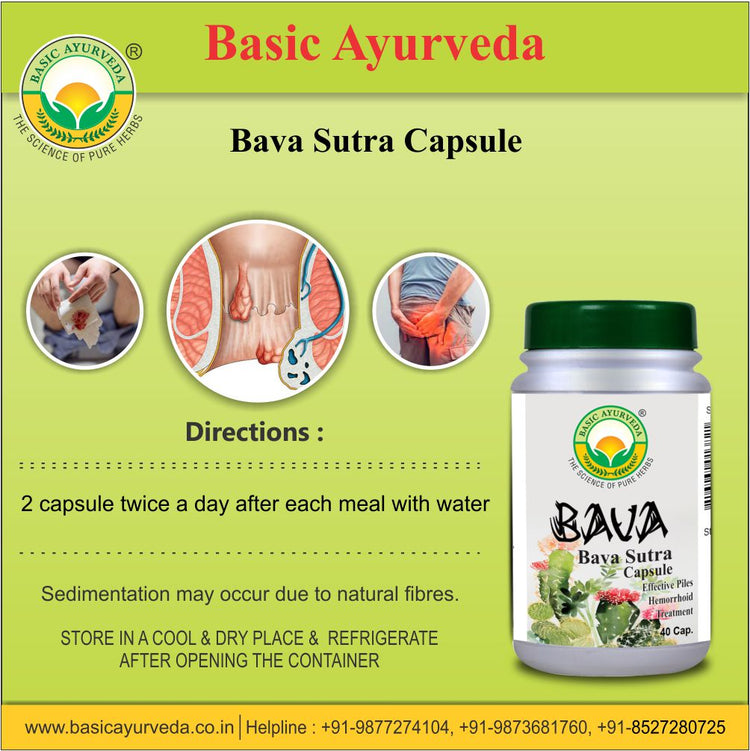 Basic Ayurveda Bava Sutra 40 Capsule