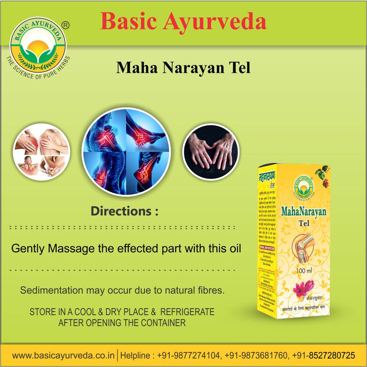 Basic Ayurveda Maha Narayan Tel 100 MI