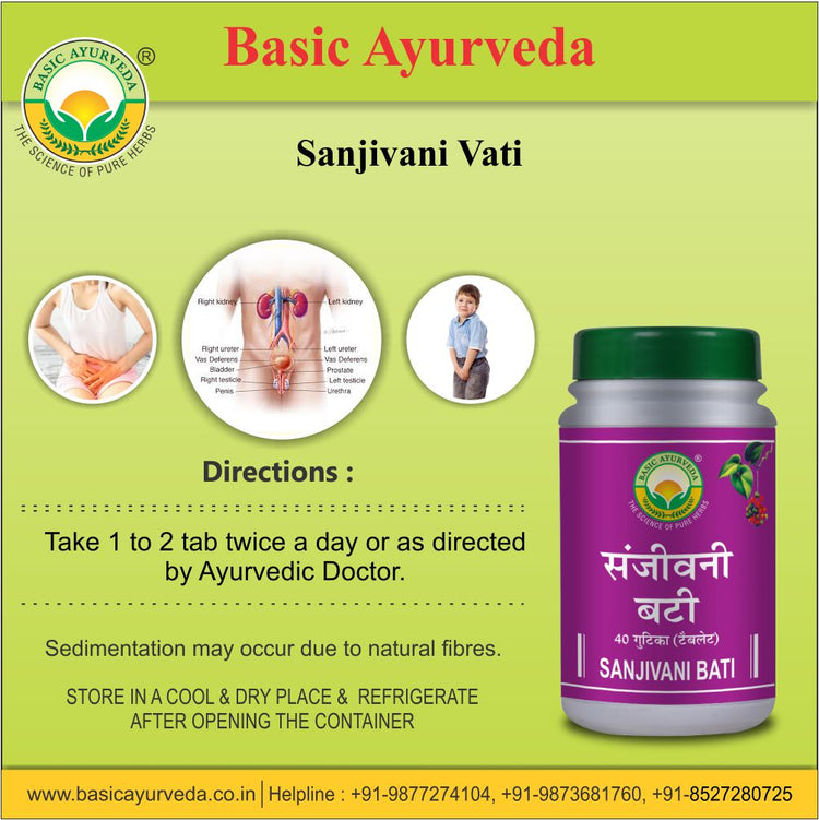 Basic Ayurveda Sanjivani Bati 40 Tablet