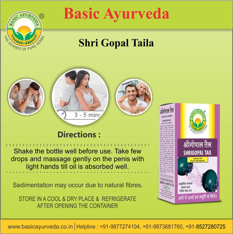 Basic Ayurveda Shri Gopal Taila 30 Ml