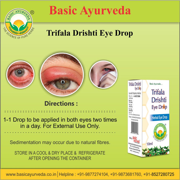 Basic Ayurveda Trifala Drishti Eye Drop 10Ml