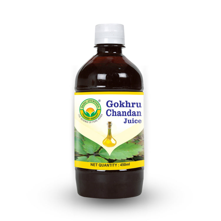 Basic Ayurveda Gokhru Chandan Juice | Maintain normal Kidney Function | Promotes Urinary tract wellness | There are asbestos and gallstones | Increasing urine and cleansing.