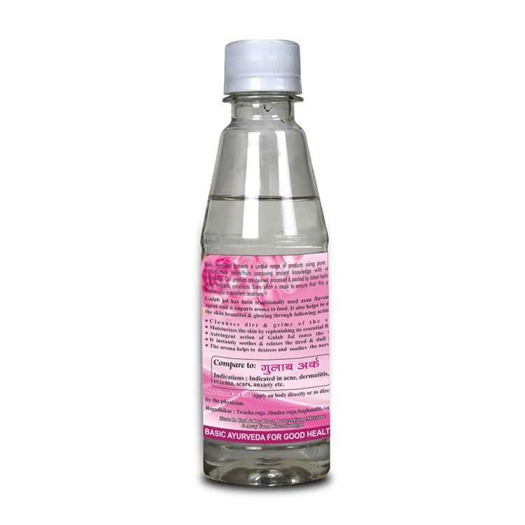 Basic Ayurveda Gulab Ark/Rose Aroma Water 200Ml