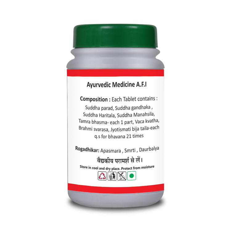 Basic Ayurveda Smriti Sagar Ras 40 Tablet