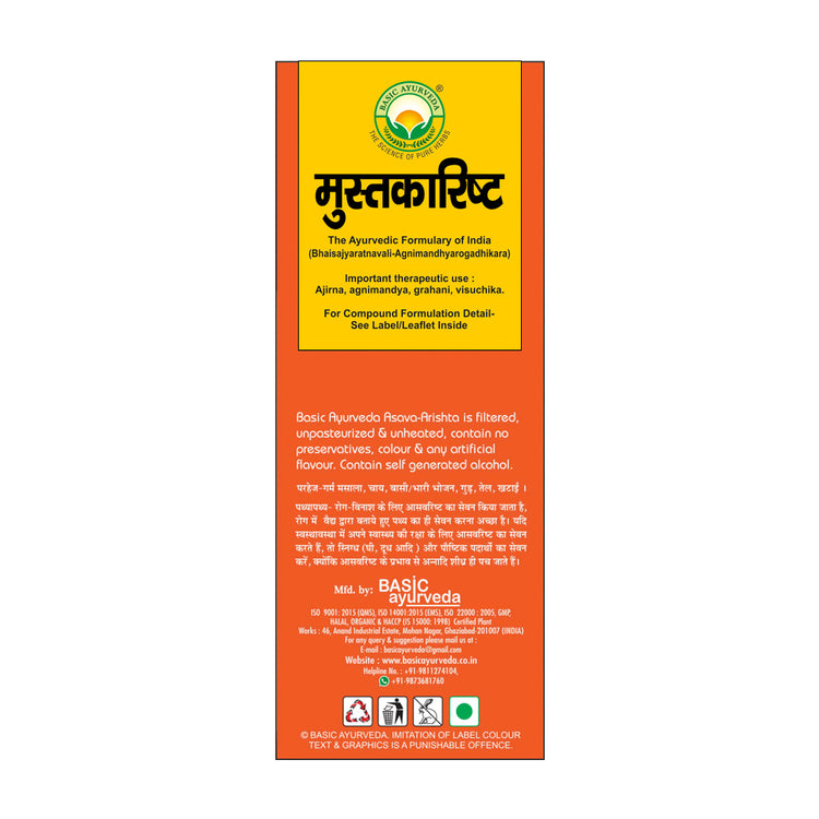 Basic Ayurveda Mushtakarishta 450Ml
