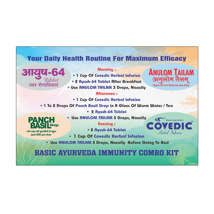Basic Ayurveda Covedic Daily Immunity Booster Combo Kit