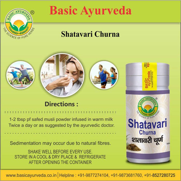 Basic Ayurveda Shatavari Churna 100 Gram