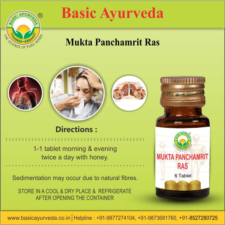 Basic Ayurveda Mukta Panchamrit Ras
