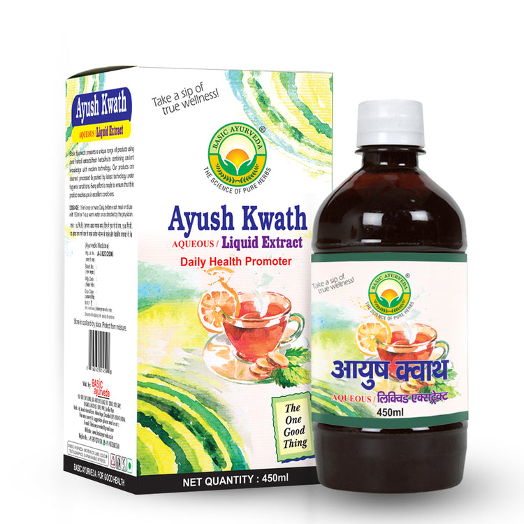 Basic Ayurveda Ayush Kwath Liquid Extract 450Ml