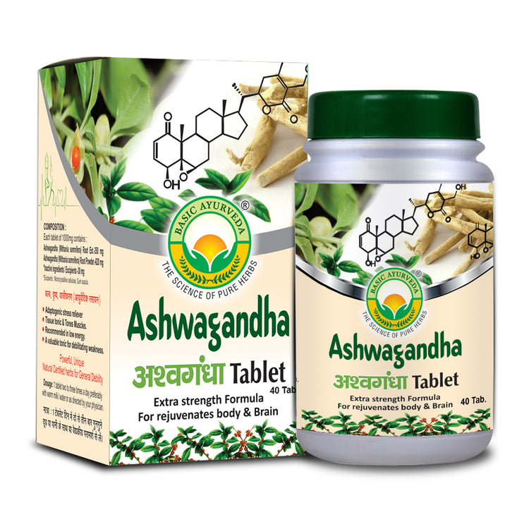 Basic Ayurveda Ashwagandha 40 Tablet