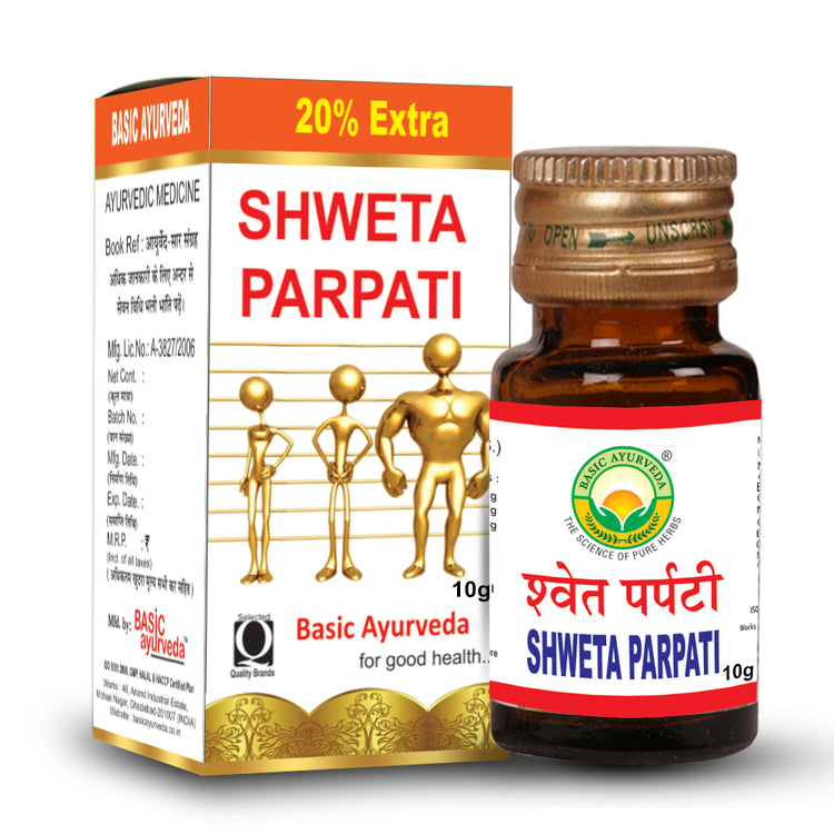 Basic Ayurveda Shweta Parpati 10 Gram