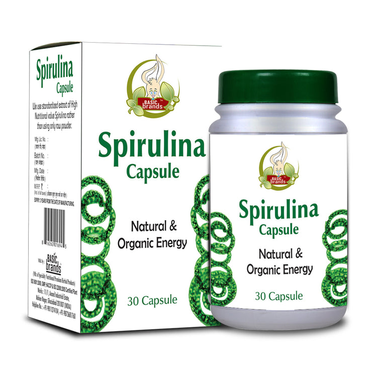 Basic Ayurveda Spirulina 30 Capsule