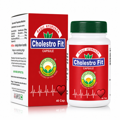 Basic Ayurveda Cholestro Fit 40 Capsule