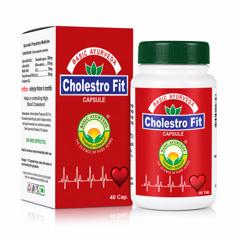 Basic Ayurveda Cholestro Fit 40 Capsule
