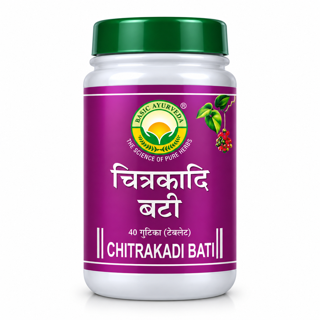 Basic Ayurveda Chitrakadi Bati 40 Tablet