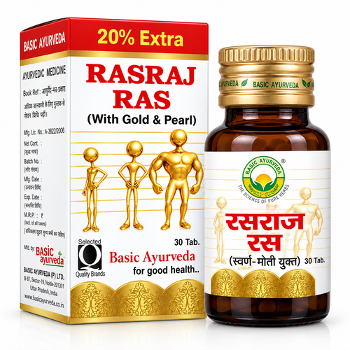 Basic Ayurveda Ras raj Ras with Gold & Pearl
