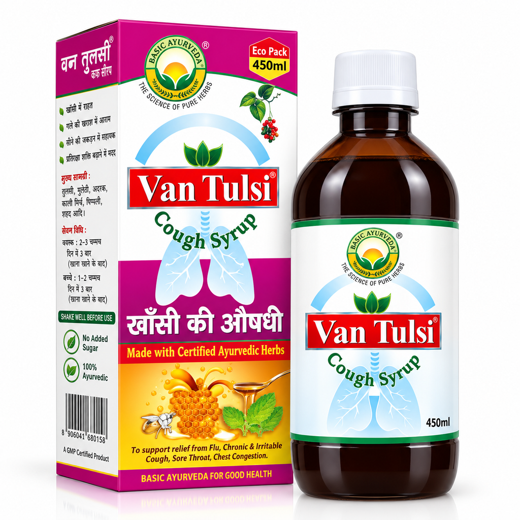 Basic Ayurveda Van Tulsi Cough Syrup