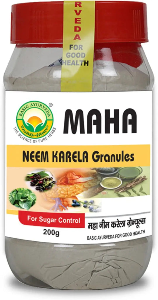Basic Ayurveda Maha Neem Karela Granules 200g