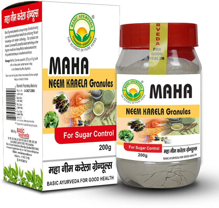 Basic Ayurveda Maha Neem Karela Granules 200g