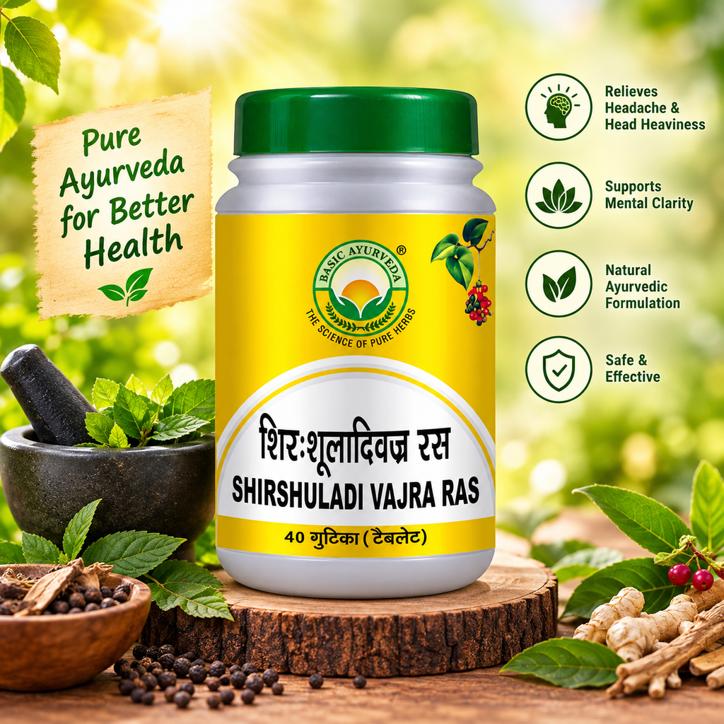 Basic Ayurveda Shirshuladivajra Ras 40 Tablet