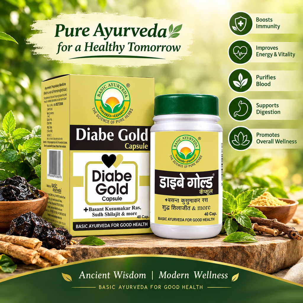 Basic Ayurveda Diabe Gold 40 Capsule