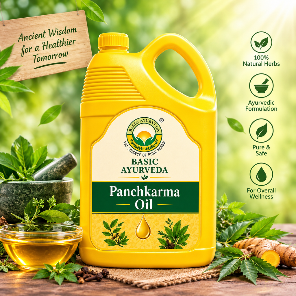 Basic Ayurveda Brahmi Hair Oil for Hair Growth & Scalp Nourishment | Enriched with Brahmi Herbal Extract | Helps Strengthen Hair Roots, Reduce Hair Fall & Promote Healthy Looking Hair | Suitable for All Hair Types