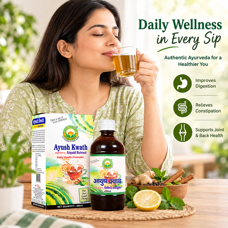 Basic Ayurveda Ayush Kwath Liquid Extract 450Ml