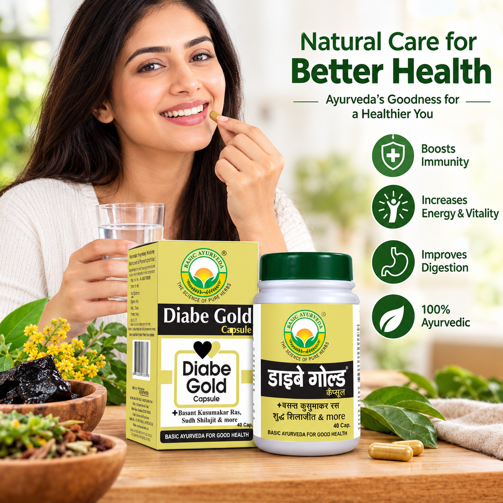 Basic Ayurveda Diabe Gold 40 Capsule